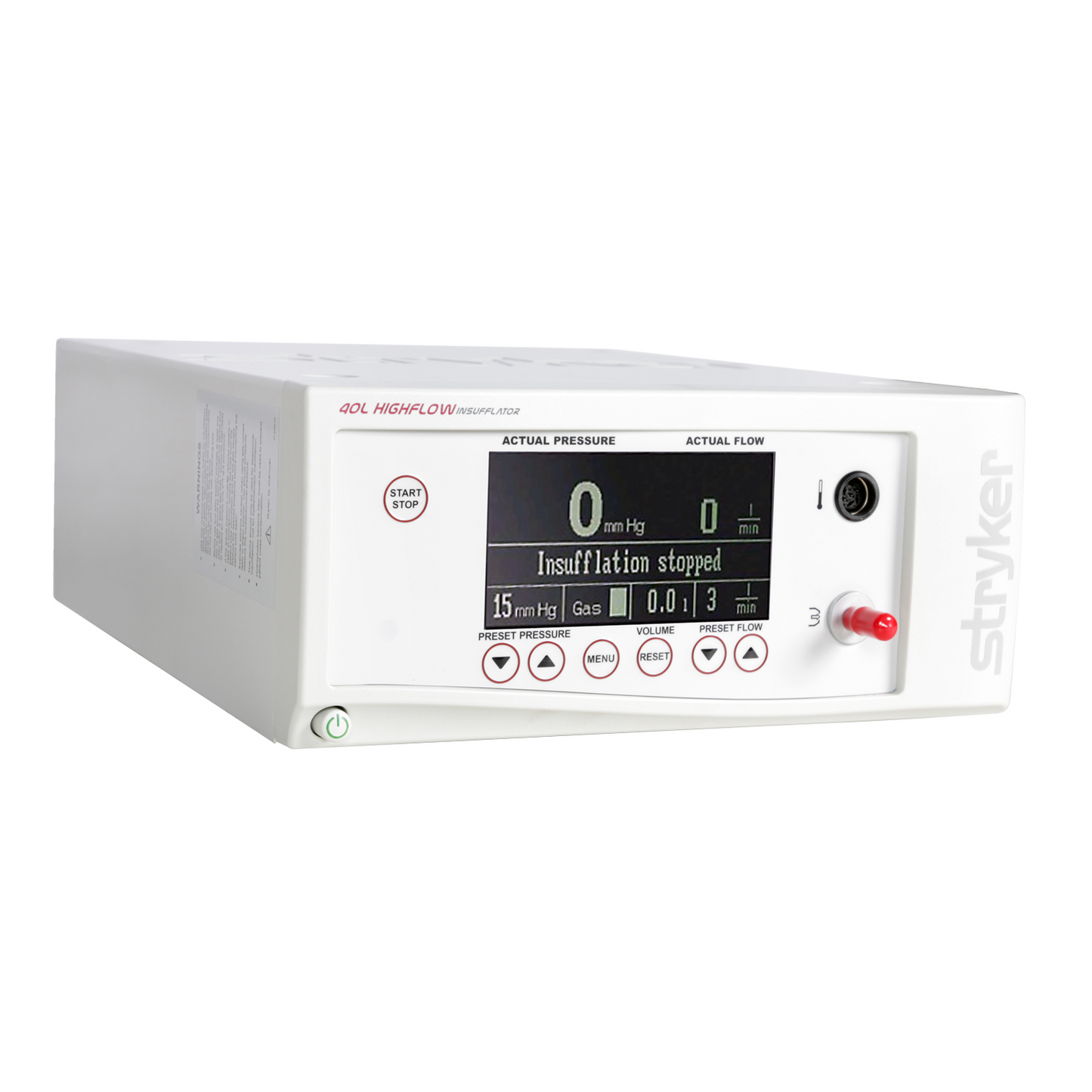 Stryker 40L High Flow Insufflator