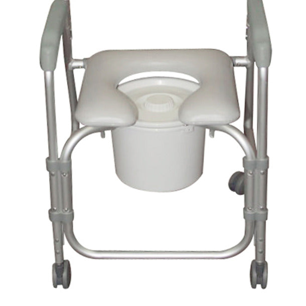 High Standard Drive Aluminum Shower Chair and Commode with Casters