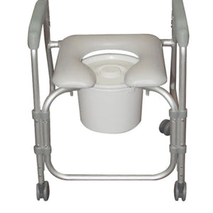 RETAIL: Aluminum Shower Chair and Commode with Casters