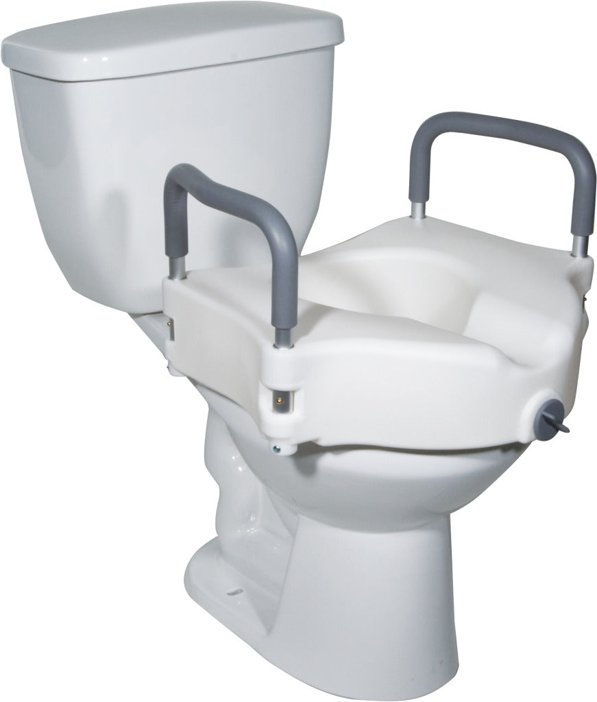 Bet quality Locking Raised Toilet Seat with Arms